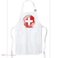 Soccer Ball Country Flag Switzerland Apron thumb 0