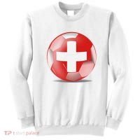 Soccer Ball Country Flag Switzerland Sweatshirt thumb 0