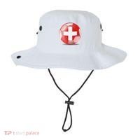 Soccer Ball Country Flag Switzerland Bucket Hat thumb 0
