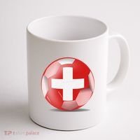 Soccer Ball Country Flag Switzerland Coffee Mug thumb 1