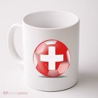 Soccer Ball Country Flag Switzerland Coffee Mug thumb 0
