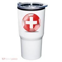 Soccer Ball Country Flag Switzerland Tumbler thumb 0