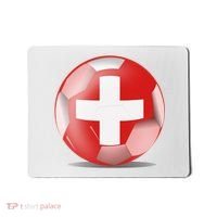 Soccer Ball Country Flag Switzerland Mousepad thumb 0