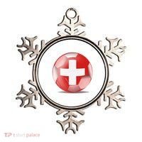Soccer Ball Country Flag Switzerland Ornament thumb 0