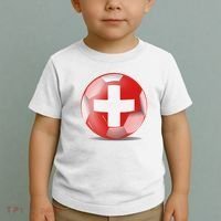 Soccer Ball Country Flag Switzerland Toddler T-Shirt thumb 2