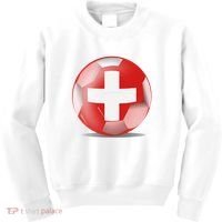 Soccer Ball Country Flag Switzerland Kids Sweatshirt thumb 0