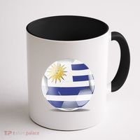 Soccer Ball Country Flag Uruguay Coffee Mug thumb 1