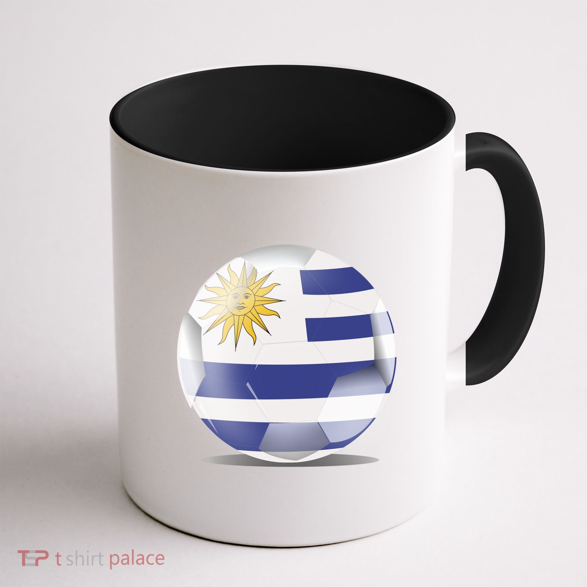 Soccer Ball Country Flag Uruguay Coffee Mug