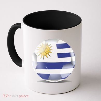 Soccer Ball Country Flag Uruguay Coffee Mug