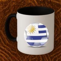 Soccer Ball Country Flag Uruguay Coffee Mug thumb 2