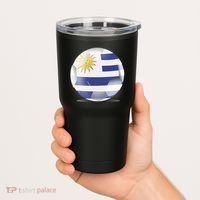 Soccer Ball Country Flag Uruguay Tumbler thumb 2