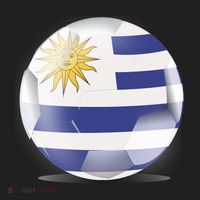 Soccer Ball Country Flag Uruguay Tumbler thumb 3
