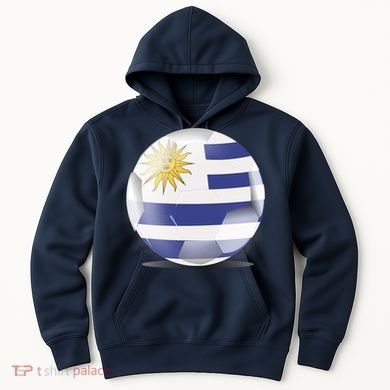 Soccer Ball Country Flag Uruguay Hoodie
