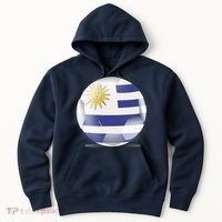 Soccer Ball Country Flag Uruguay Hoodie thumb 0