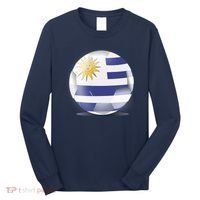 Soccer Ball Country Flag Uruguay Long Sleeve Shirt thumb 0