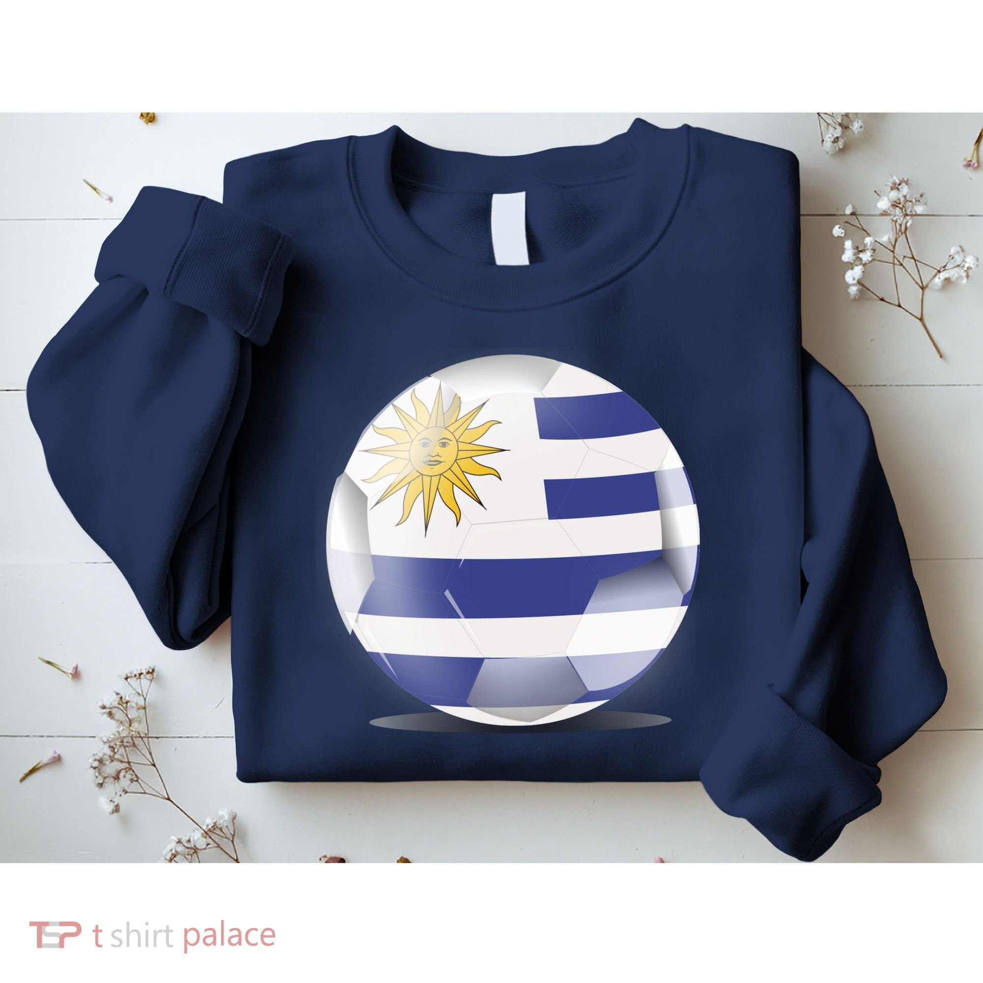 Soccer Ball Country Flag Uruguay Sweatshirt
