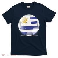 Soccer Ball Country Flag Uruguay T-Shirt thumb 0