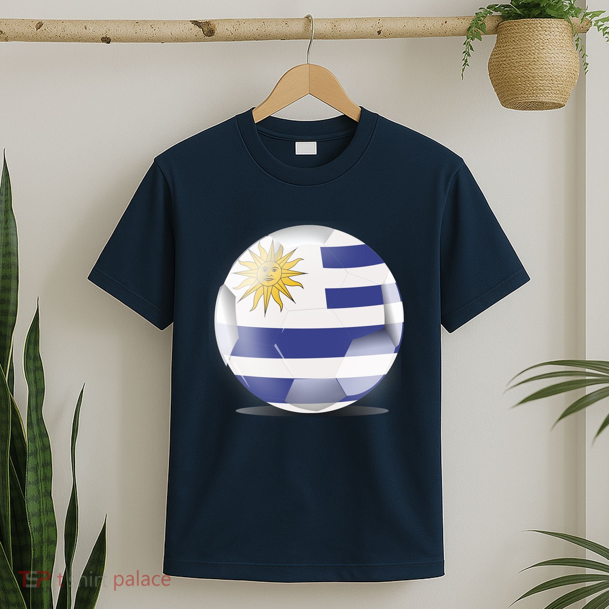 Soccer Ball Country Flag Uruguay T-Shirt