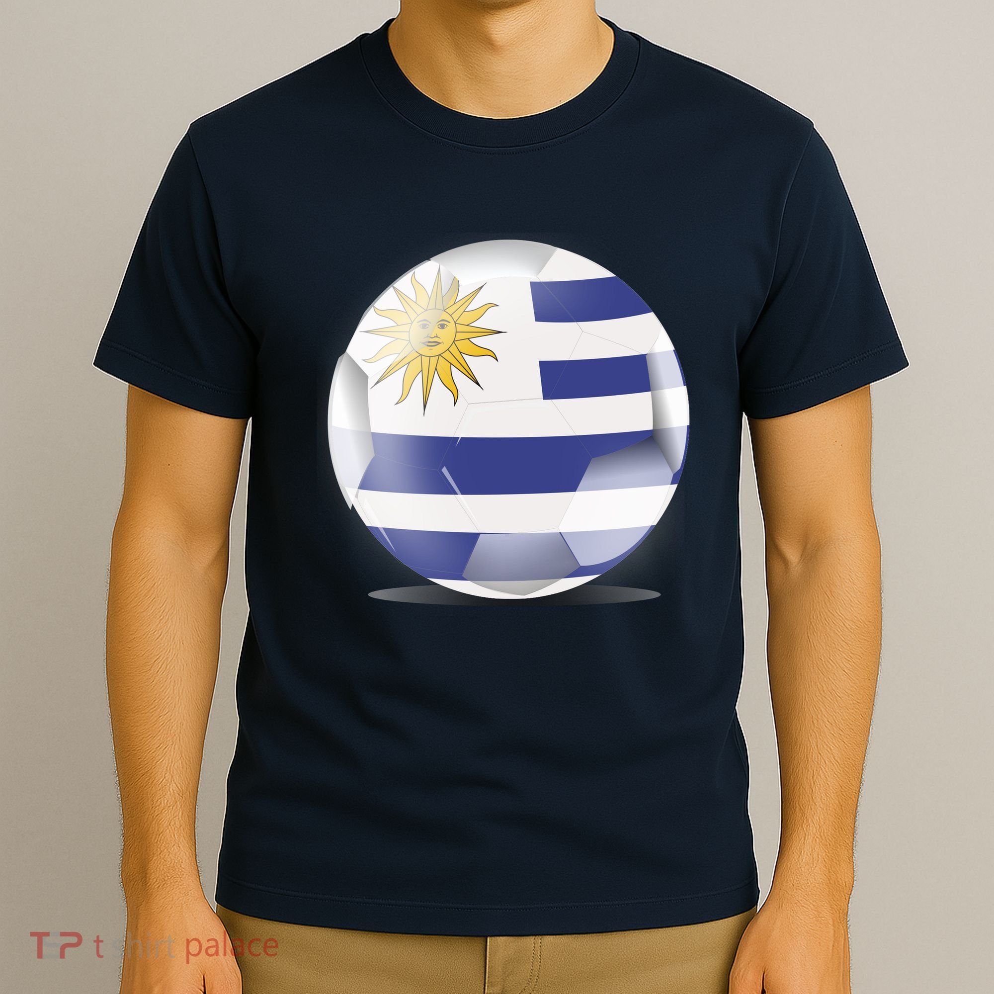 Soccer Ball Country Flag Uruguay T-Shirt