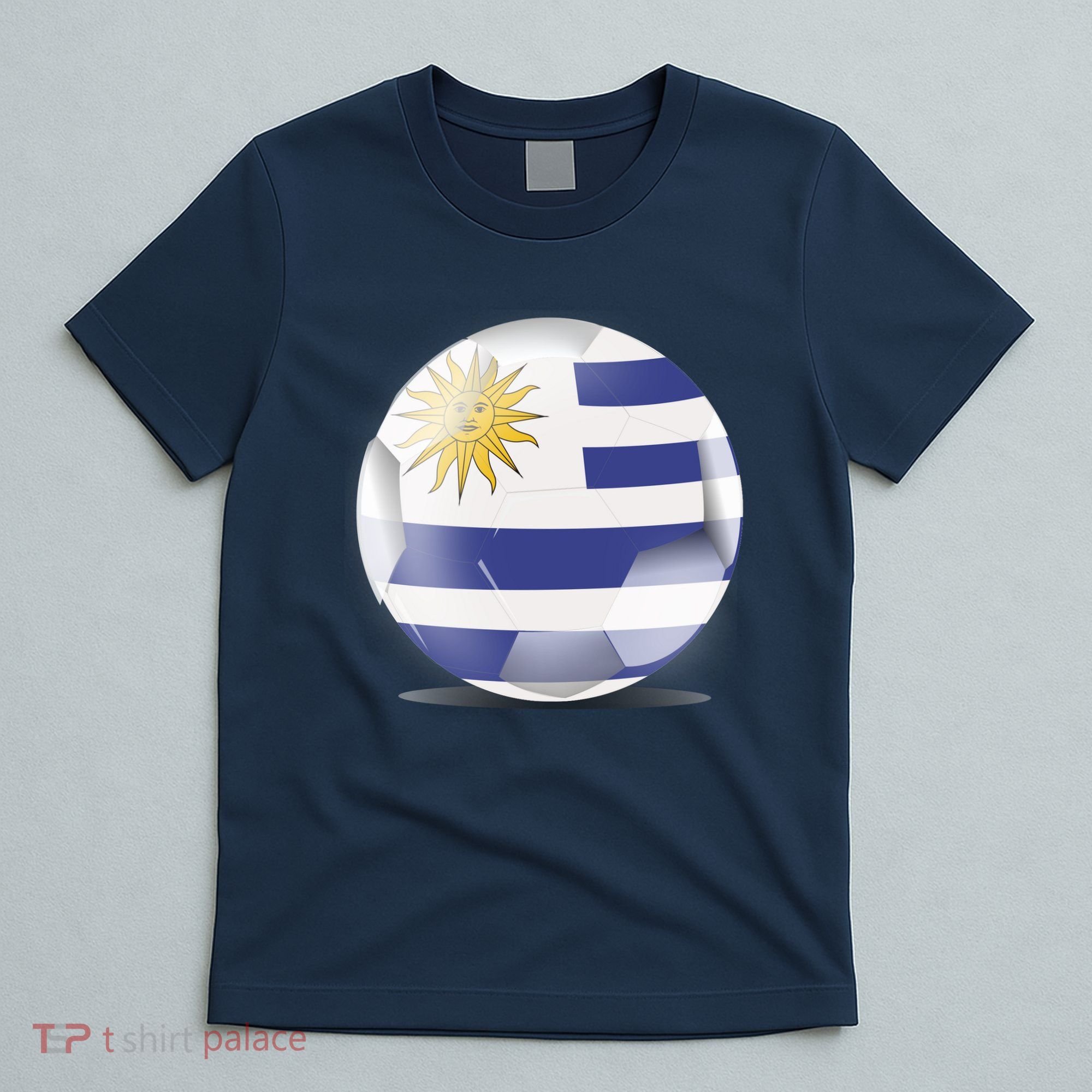 Soccer Ball Country Flag Uruguay T-Shirt