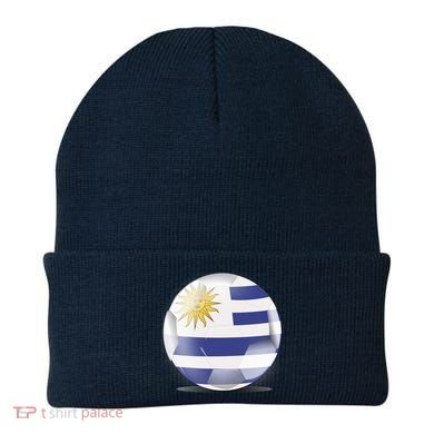 Soccer Ball Country Flag Uruguay Beanie