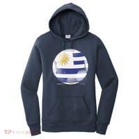 Soccer Ball Country Flag Uruguay Women's Hoodie thumb 0