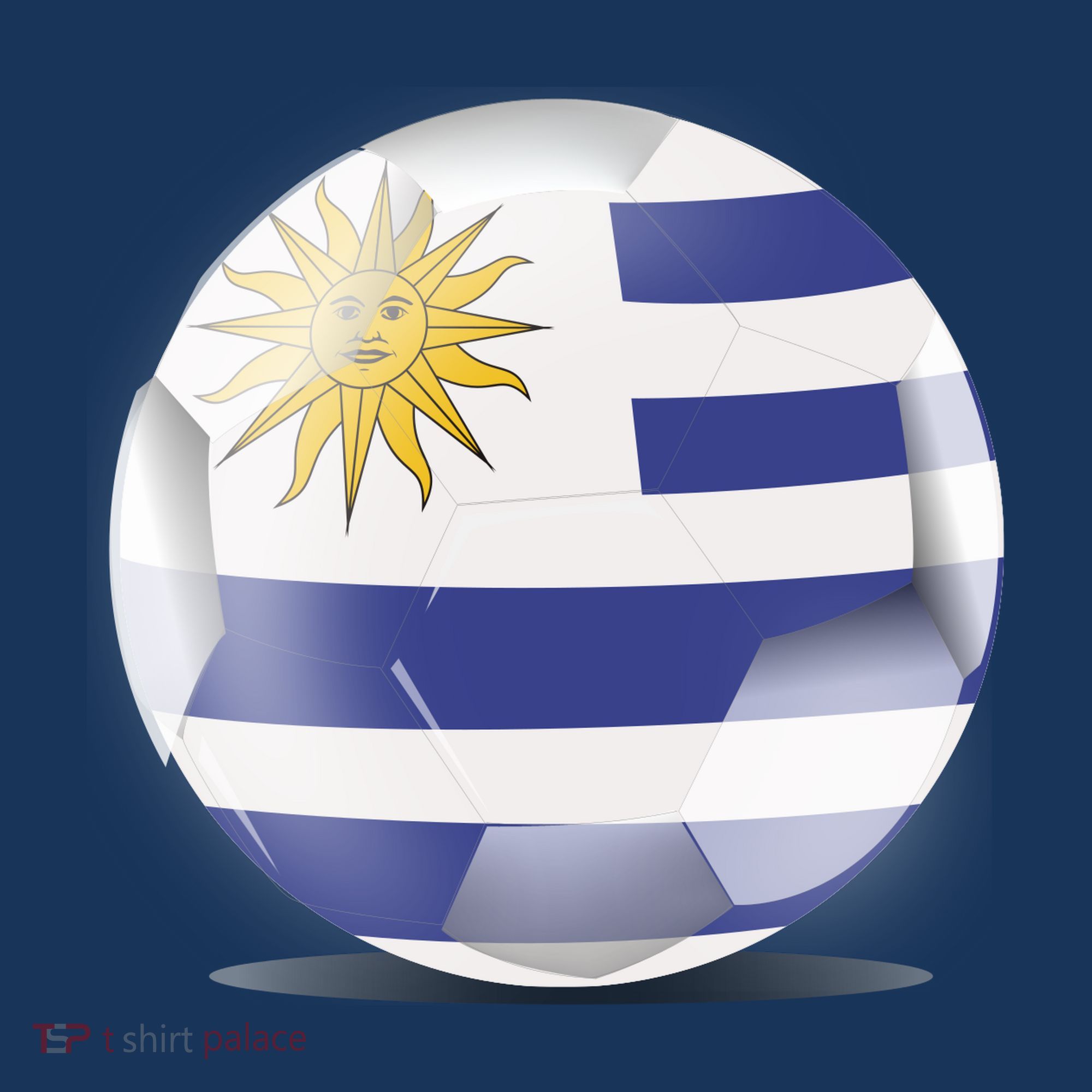 Soccer Ball Country Flag Uruguay Women's Hoodie
