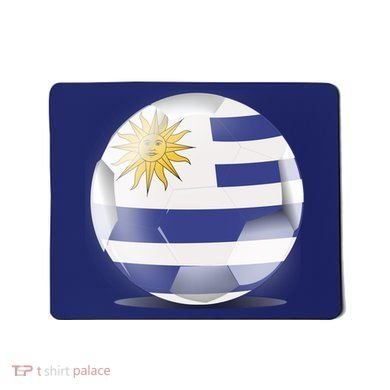 Soccer Ball Country Flag Uruguay Mousepad