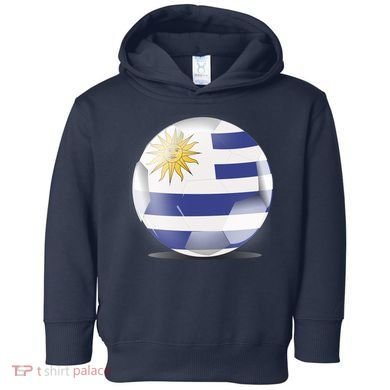 Soccer Ball Country Flag Uruguay Toddler Hoodie