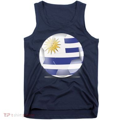 Soccer Ball Country Flag Uruguay Tank Top