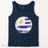 Soccer Ball Country Flag Uruguay Tank Top thumb 2