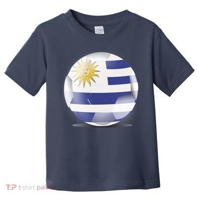 Soccer Ball Country Flag Uruguay Toddler T-Shirt