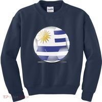 Soccer Ball Country Flag Uruguay Kids Sweatshirt thumb 0