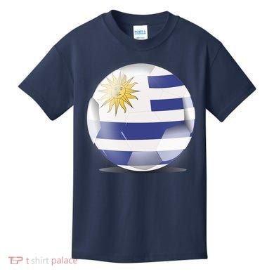 Soccer Ball Country Flag Uruguay Kids T-Shirt