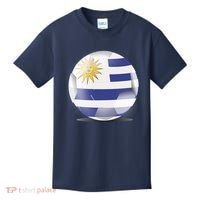 Soccer Ball Country Flag Uruguay Kids T-Shirt thumb 0