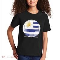 Soccer Ball Country Flag Uruguay Kids T-Shirt thumb 2