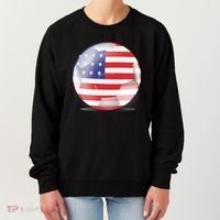 Soccer Ball Country Flag USA Women's Sweatshirt thumb 0