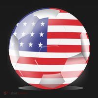 Soccer Ball Country Flag USA Bucket Hat thumb 4