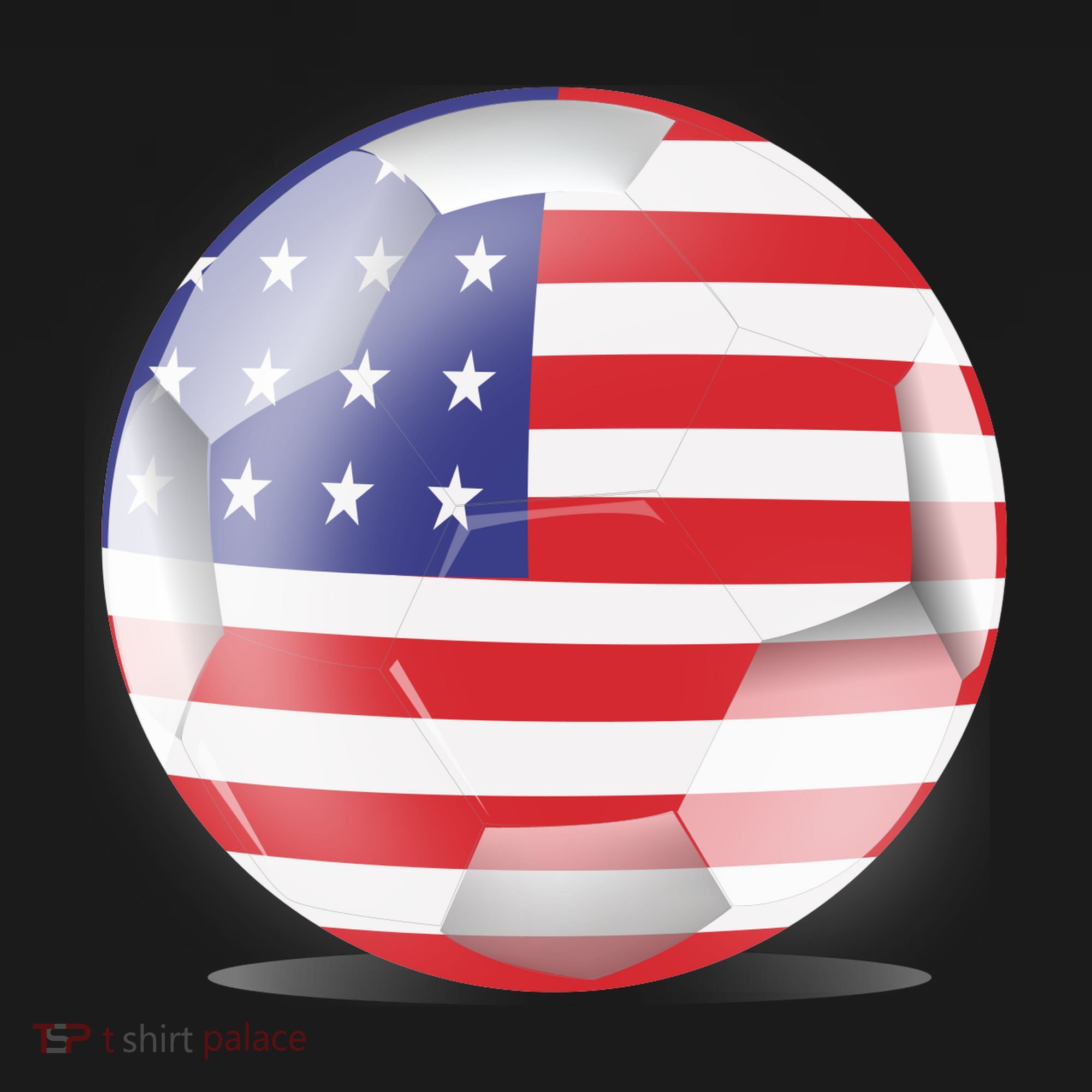 Soccer Ball Country Flag USA Bucket Hat