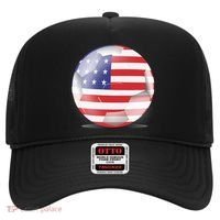 Soccer Ball Country Flag USA Hat thumb 0