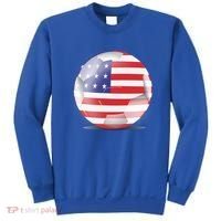 Soccer Ball Country Flag USA Sweatshirt thumb 0