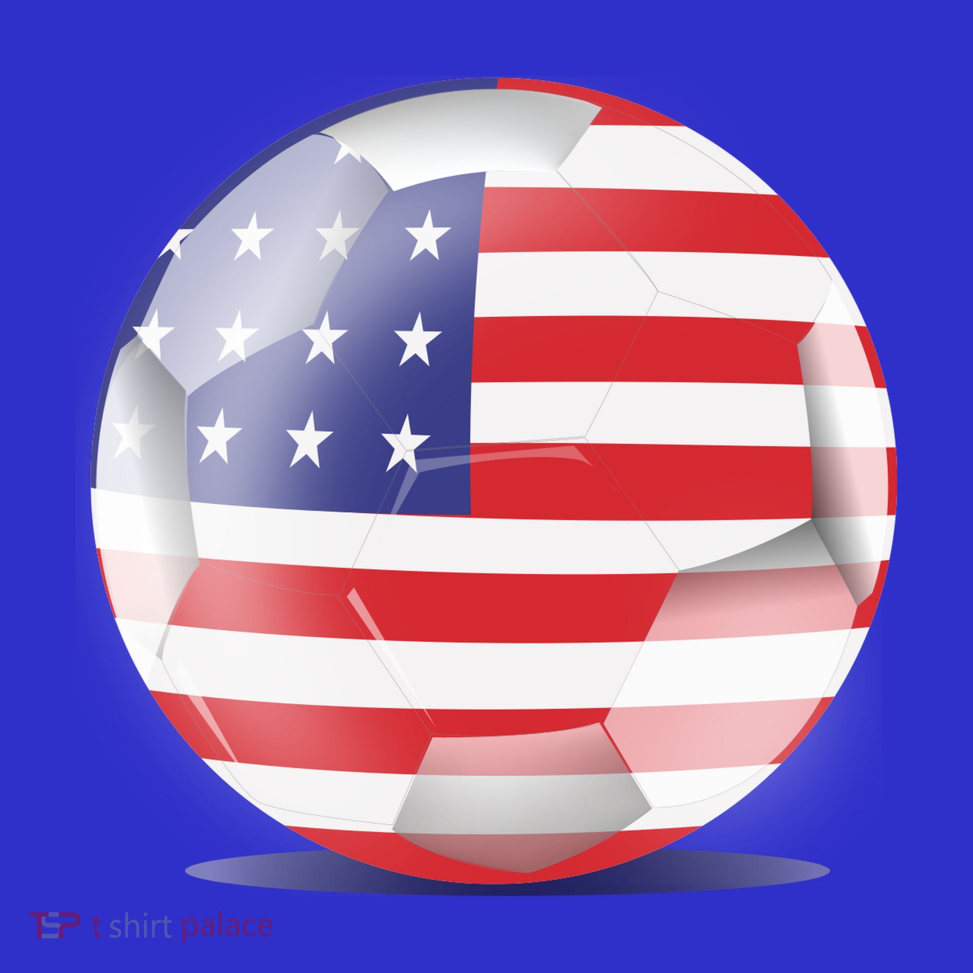 Soccer Ball Country Flag USA Sweatshirt