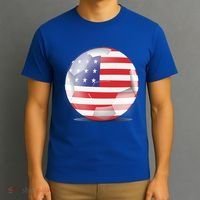 Soccer Ball Country Flag USA T-Shirt thumb 3