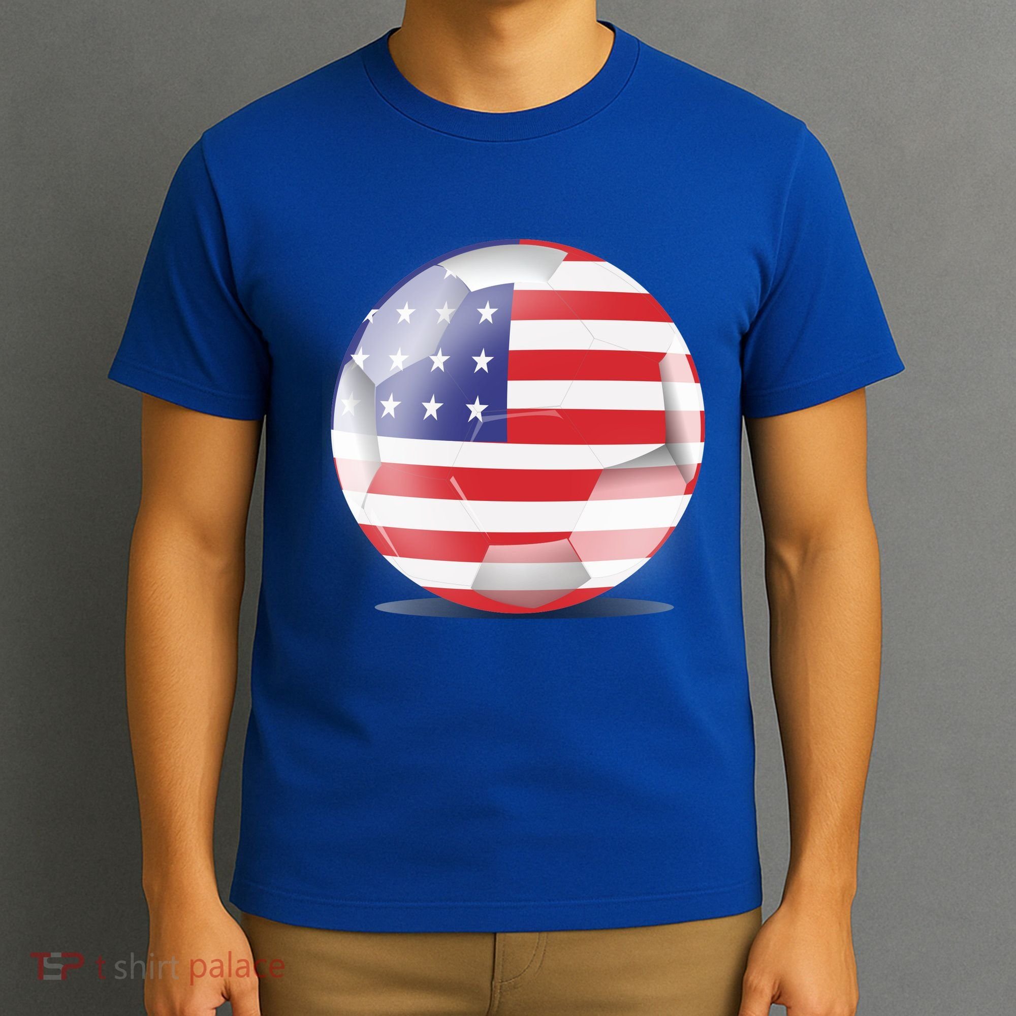 Soccer Ball Country Flag USA T-Shirt