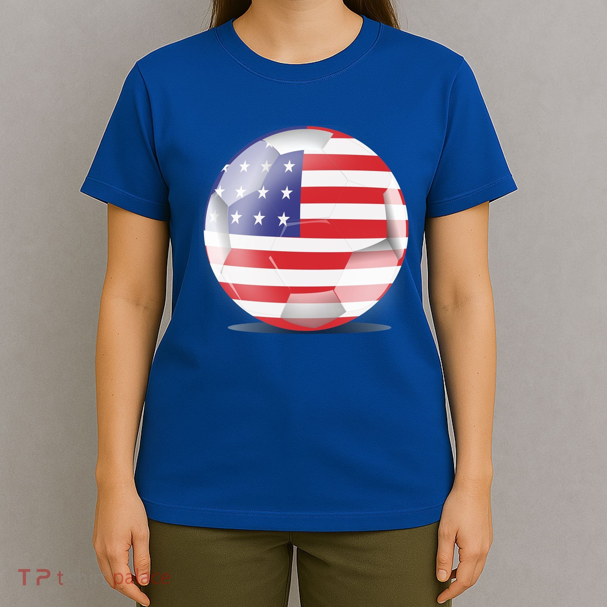 Soccer Ball Country Flag USA T-Shirt