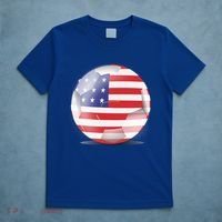 Soccer Ball Country Flag USA T-Shirt thumb 5