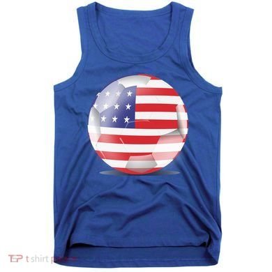 Soccer Ball Country Flag USA Tank Top