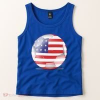 Soccer Ball Country Flag USA Tank Top thumb 2