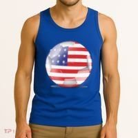 Soccer Ball Country Flag USA Tank Top thumb 3