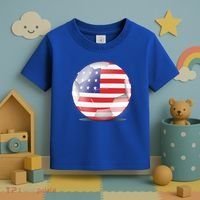 Soccer Ball Country Flag USA Toddler T-Shirt thumb 3